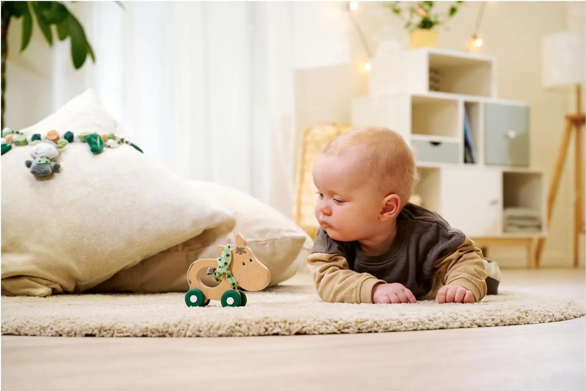 Baby HIPP Schiebe-Esel – Holzschiebetier für Kleinkinder